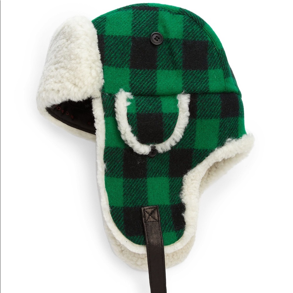 Crowncap Shearling Aviator Hat - image 1